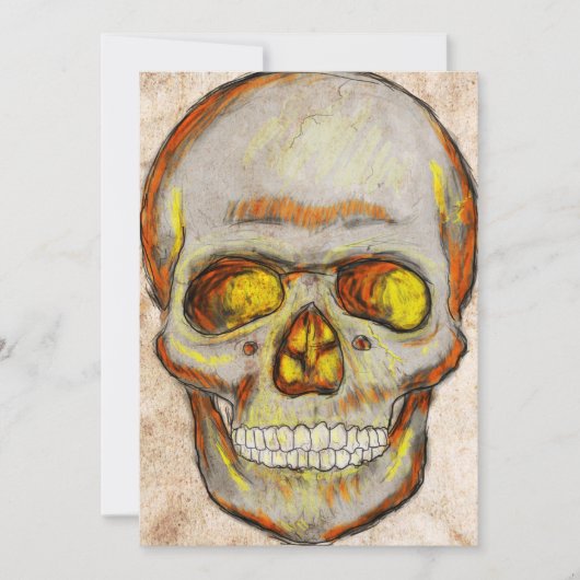 Hand Drawn Skull (Front)