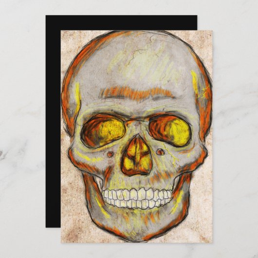 Hand Drawn Skull (Front/Back)