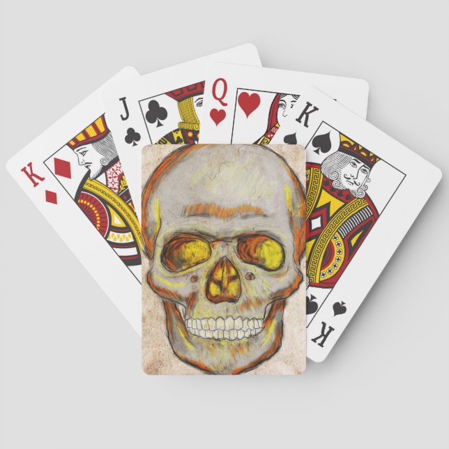 Hand Drawn Skull Poker Cards (Back)