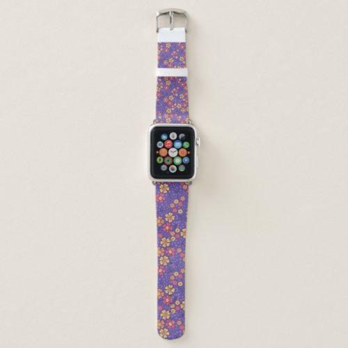 Hand Drawn Small Flowers Apple Watch Band