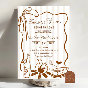 Hand Drawn Smore Bridal Shower Invitation