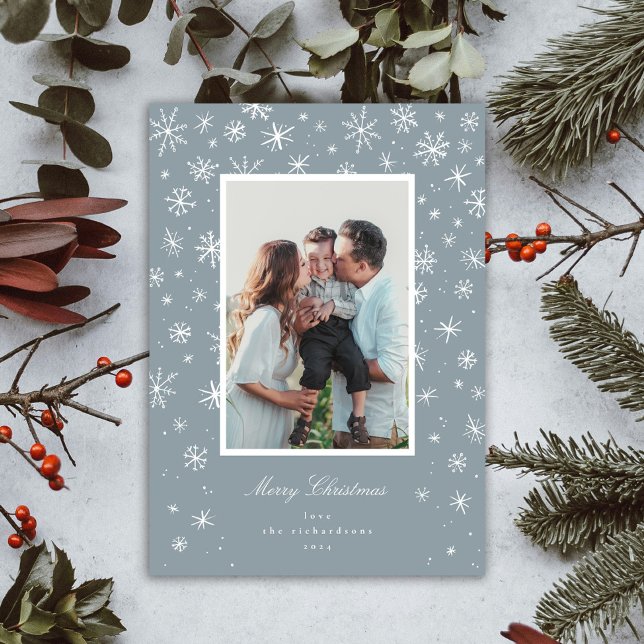 Hand Drawn Snowflake Holiday Card (Creator Uploaded)