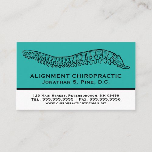 Hand Drawn Spine Chiropractor Appointment Cards