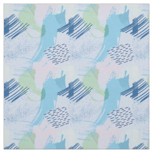 Hand Drawn Spirals and Lines Fabric