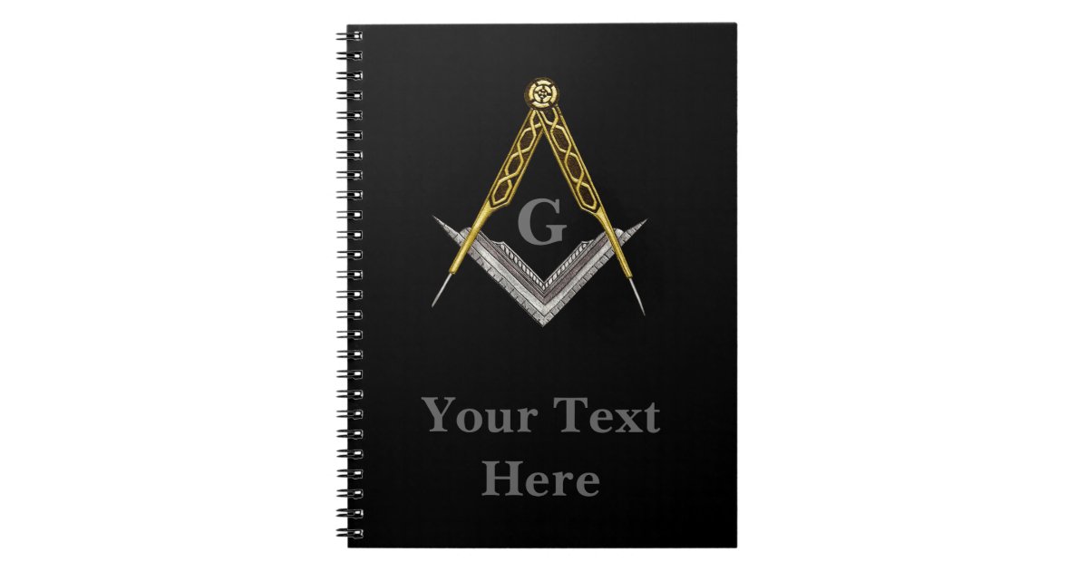 Hand Drawn Square and Compass Notebook | Zazzle