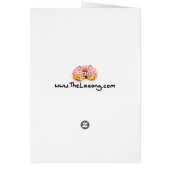 Hand drawn stick man under a rainbow card (Back)