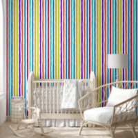 Hand-drawn stripes in bright pop art colors