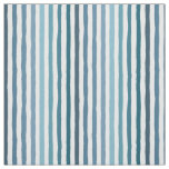 Hand-Drawn Stripes in Shades of Sea-Inspired Blue Fabric
