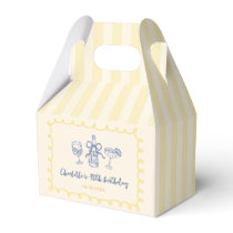 Hand Drawn Summer Adult 30th Birthday Favor Boxes