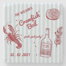 Hand Drawn Summer Seafood Crawfish Boil Party 