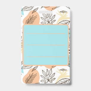 Hand drawn summer tropical pattern badge