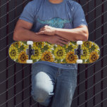 Hand Drawn Sunflower Skateboard