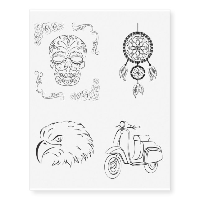 Hand drawn temporary tattoos (Front)