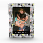 Hand Drawn Textured Cactus Pattern Photo Block