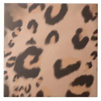Hand Drawn Textured Leopard Print