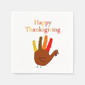 Hand Drawn Thanksgiving Turkey Napkins