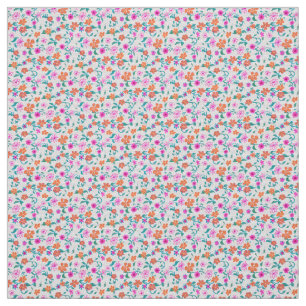 Hand Drawn Tiny Floral Pattern Fabric