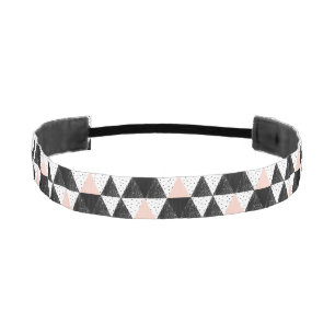 Hand Drawn Triangle Geometric Pattern Athletic Headband