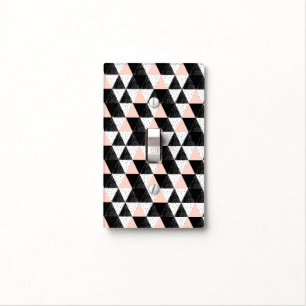 Hand Drawn Triangle Geometric Pattern Light Switch Cover