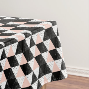 Hand Drawn Triangle Geometric Pattern Tablecloth