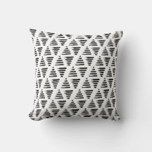 Hand drawn Triangle Pattern Boho | Black & White