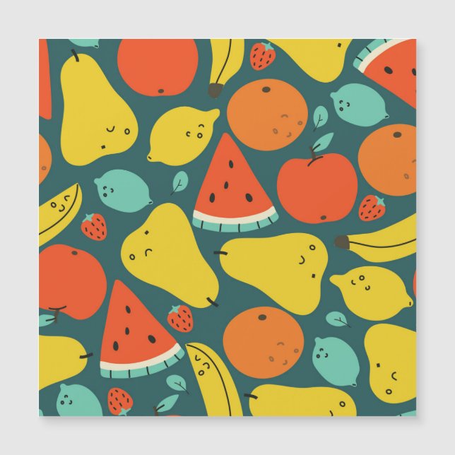 Hand Drawn Tropical Fruit Pattern (Front)