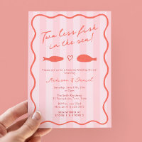 Hand-Drawn Two Less Fish In The Sea Couples Shower