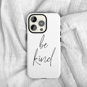 Hand Drawn Typography Be Kind Quote Iphone Xr Case by FreshAndYummy at Zazzle