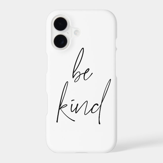 Hand Drawn Typography Be Kind Quote Iphone Case (Back)