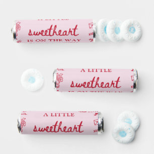 Hand Drawn Valentine Little Sweetheart Baby Shower Breath Savers® Mints