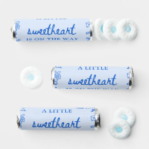 Hand Drawn Valentine Little Sweetheart Baby Shower Breath Savers® Mints