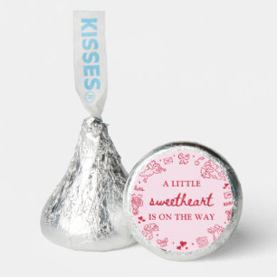 Hand Drawn Valentine Little Sweetheart Baby Shower Hershey®'s Kisses®