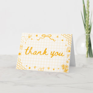 Hand Drawn Valentine Sweetheart Bridal Shower Letterpress Thank You Card