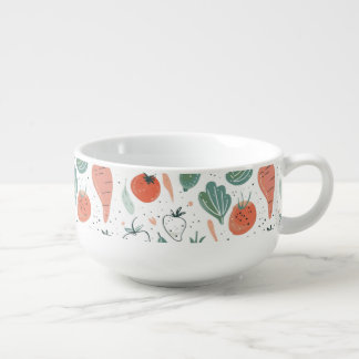 Hand drawn Vegetables Soup Mug