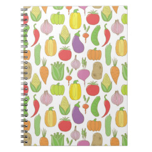 Hand-drawn vegetables, vintage doodle background. notebook