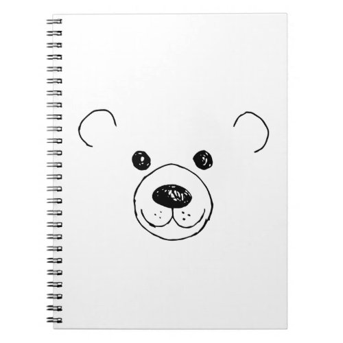 Hand Drawn Very Cute bear The Cutest Bear Art Notebook