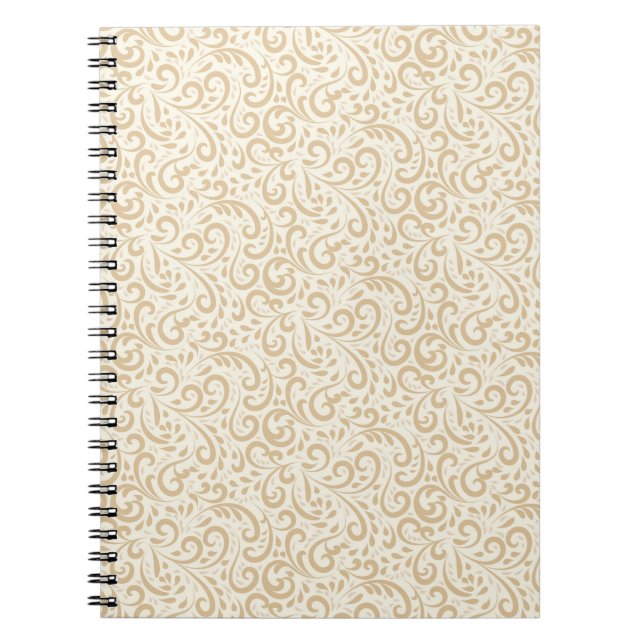 Hand drawn vintage floral pattern notebook (Front)
