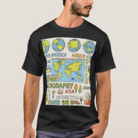 Hand Drawn Vintage Geography Illustration