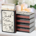 Hand Drawn Vintage Wedding Matchbox Favors Matchboxes<br><div class="desc">Vintage-Inspired “The Perfect Match” Wedding Matchbox Favors – Designed with a nostalgic touch, these matchboxes feature an off-white background on a sleek black matchbox for a timeless and retro look. A hand-drawn design includes sweet heart accents, intertwined wedding rings, and a playful champagne bottle and glass, adding a fun celebratory...</div>