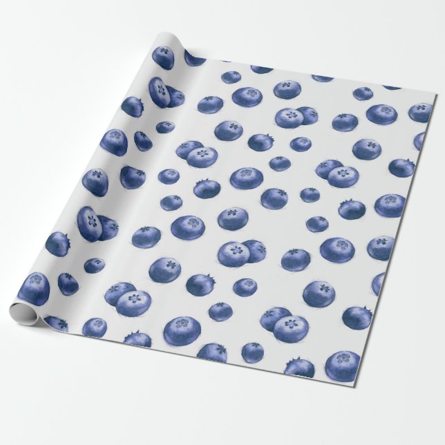 Hand drawn watercolor seamless repeated pattern wi wrapping paper (Unrolled)