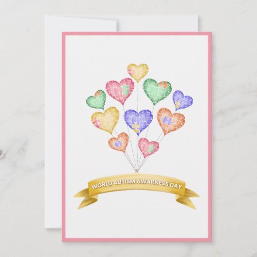 Hand Drawn Watercolor World Autism Awareness Day (Front)