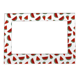 Hand Drawn Watermelon Pattern Magnetic Frame