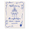 Hand Drawn Whimsical Blue Rehearsal Dinner Sign