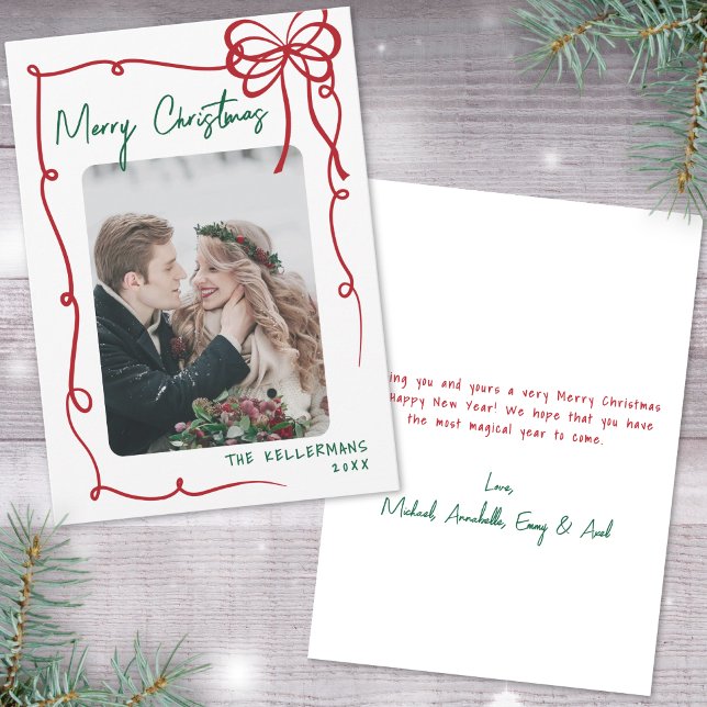 Hand Drawn Whimsical Christmas Holiday Card (Hand Drawn Whimsical Christmas Holiday Card)