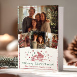 Hand Drawn Whimsical Christmas Truck 4 Photo Holiday Card<br><div class="desc">Send joy with this hand-drawn Christmas truck folded holiday card! Cute   unique,  with space for 4 photos - perfect for sharing festive memories in a whimsical style.</div>