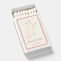 Hand Drawn Whimsical Doodle Cute Cat Wedding