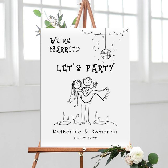 Hand Drawn Whimsical Elopment welcome Poster (Creator Uploaded)