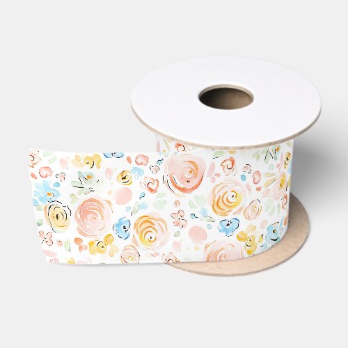 Hand Drawn Whimsical Flowers Pastel Elegant Cute