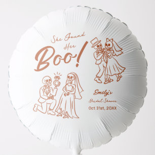 Hand Drawn Whimsical Halloween Bridal Shower Balloon
