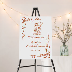 Hand Drawn Whimsical Halloween Bridal Shower Foam Board